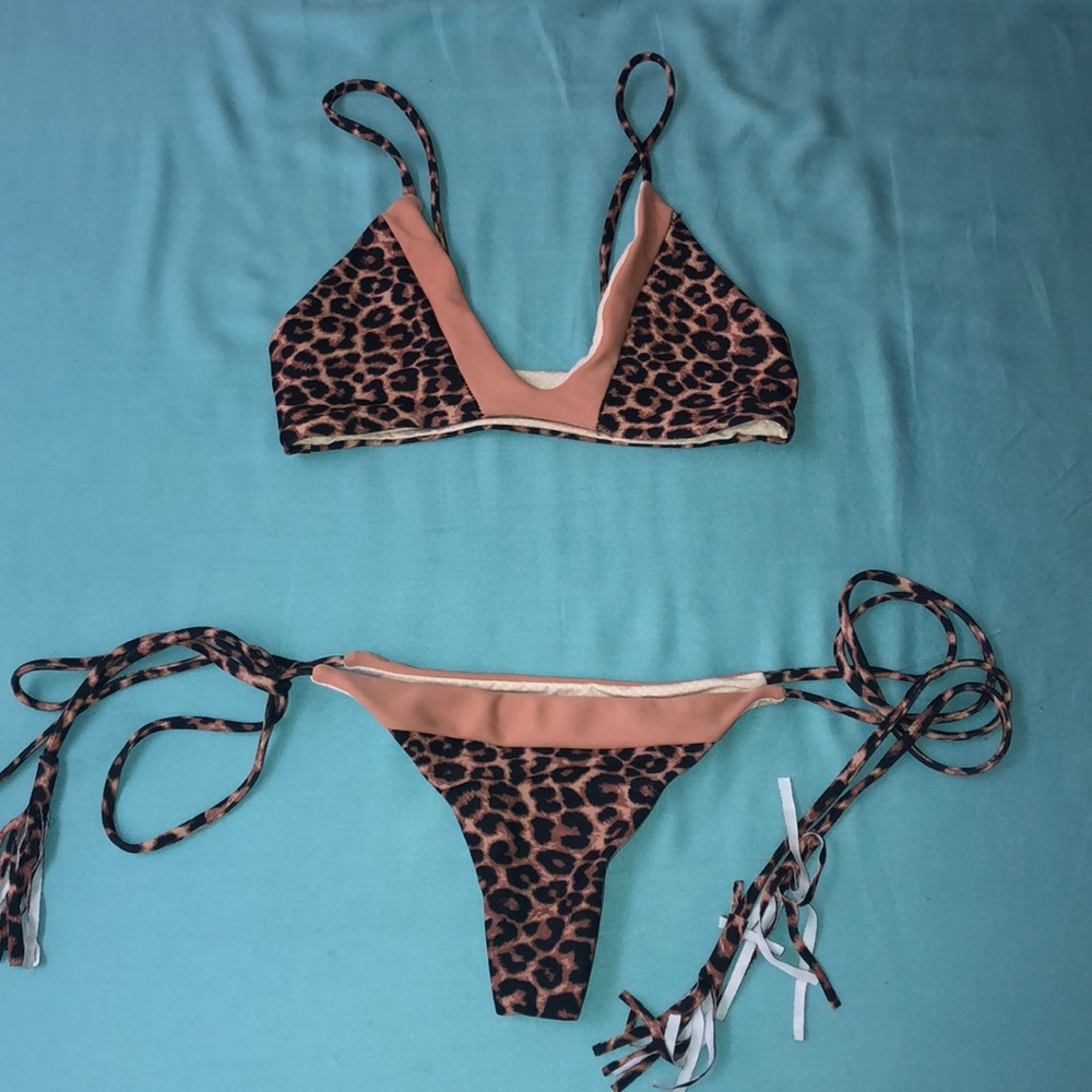 Acacia Swimwear Leopard Print Bikini Set